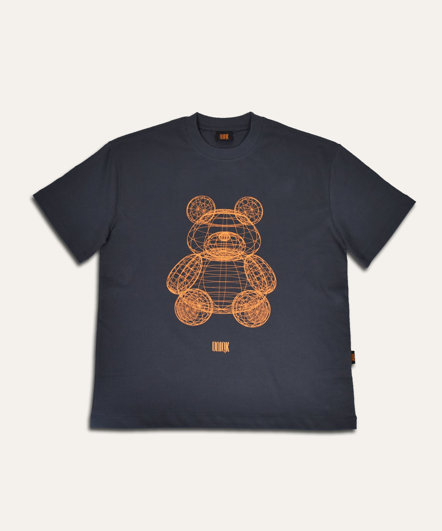 Uniqk Teddy Bear Oversized T-shirt Grey