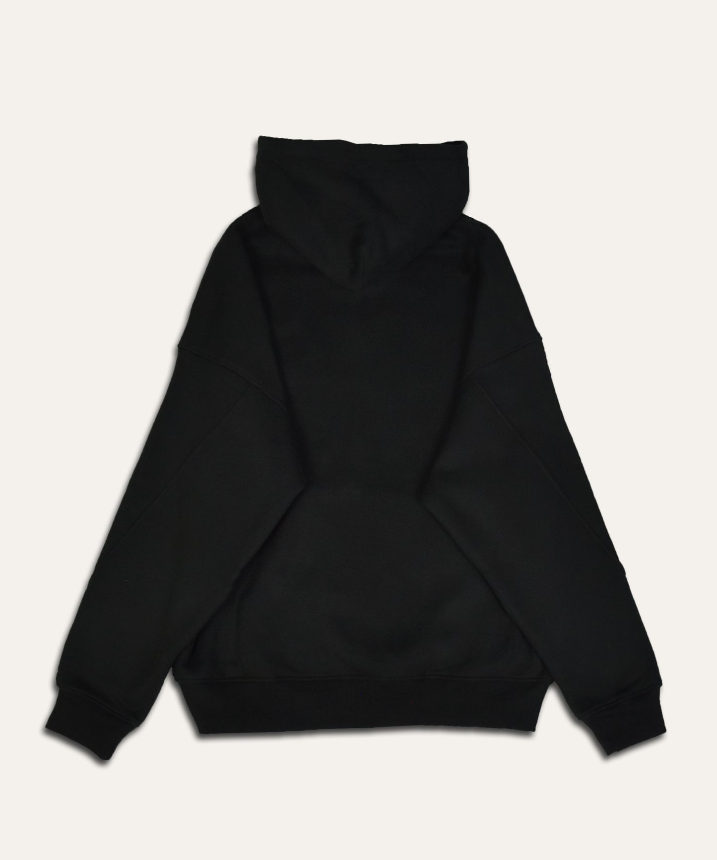 Uniqk Carrot Stick Oversized Hoodie Black Back