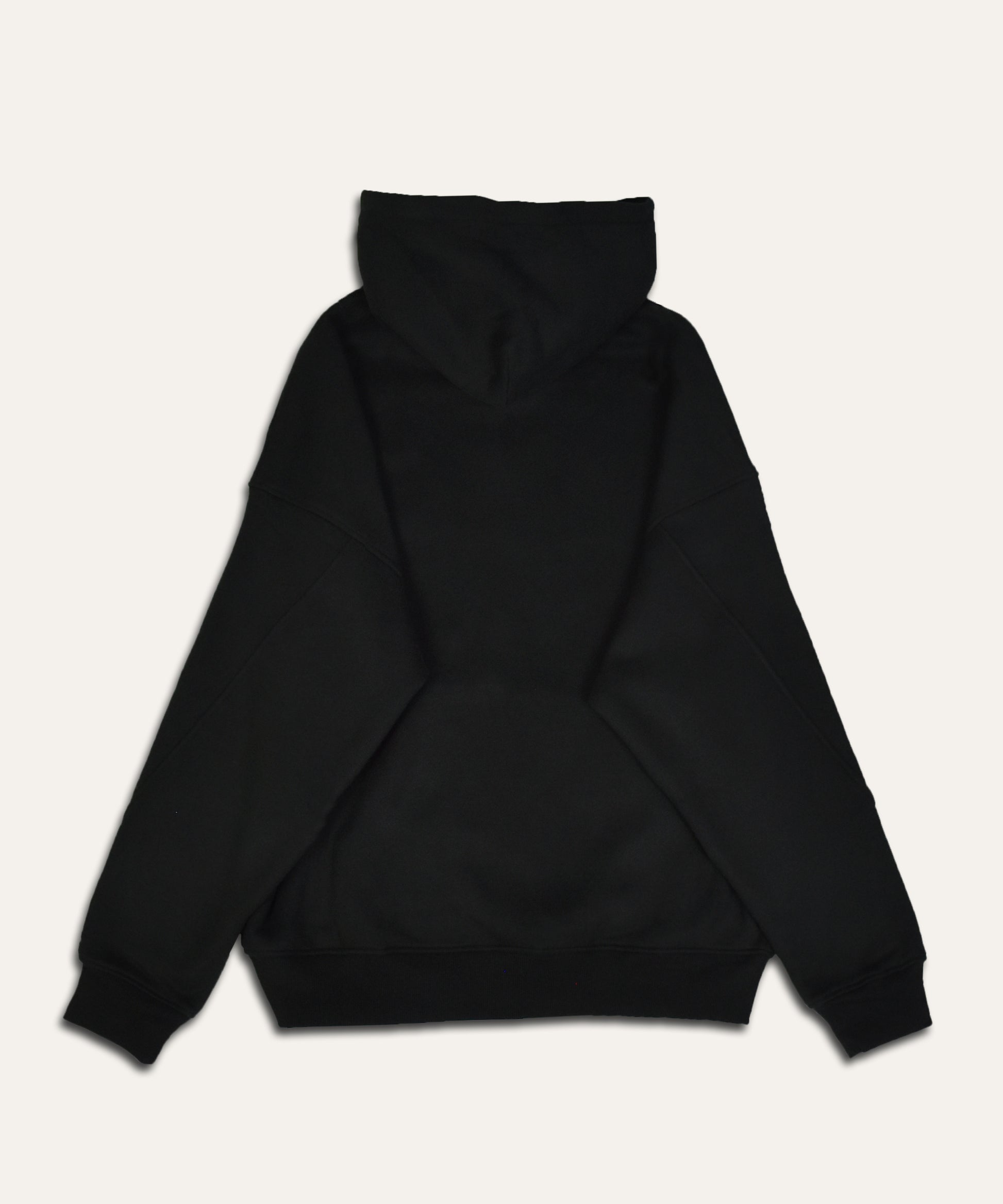 Uniqk Carrot Stick Oversized Hoodie Black Back