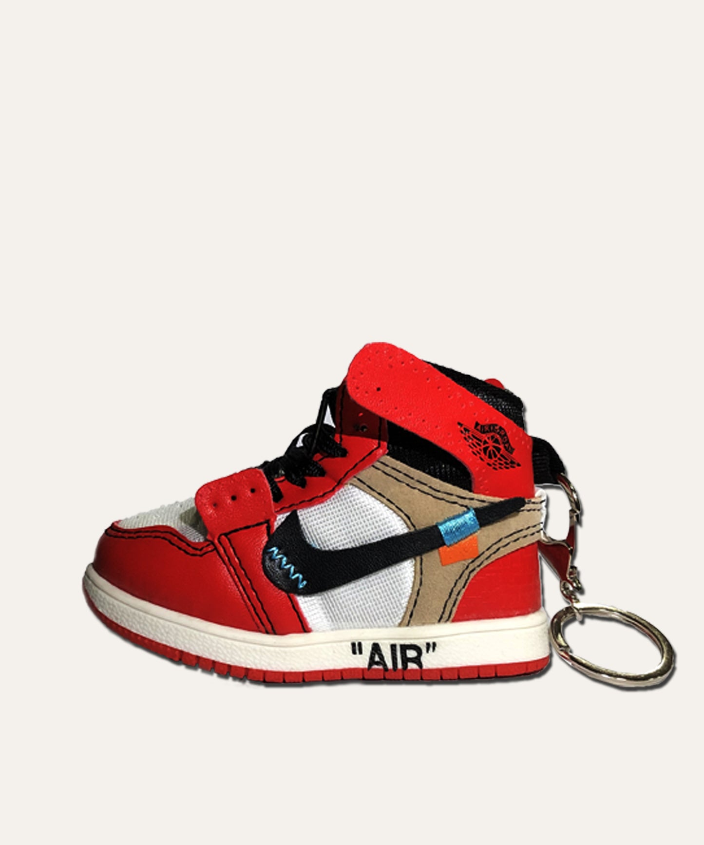 white nike keychain
